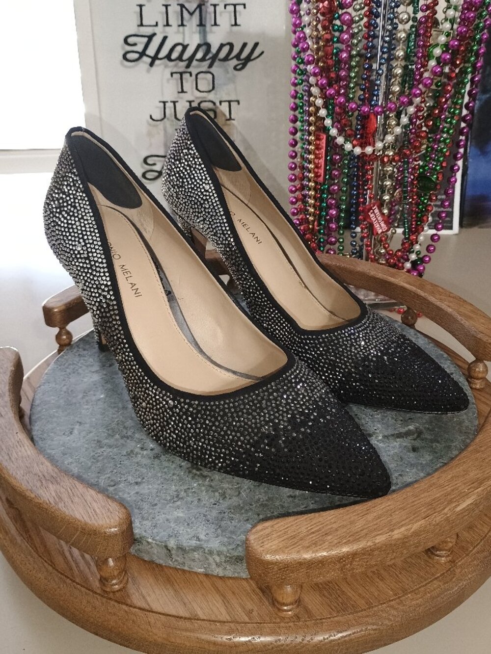 Antonio Melani MCBETH Rhinestone Ombre Heels Size 10M